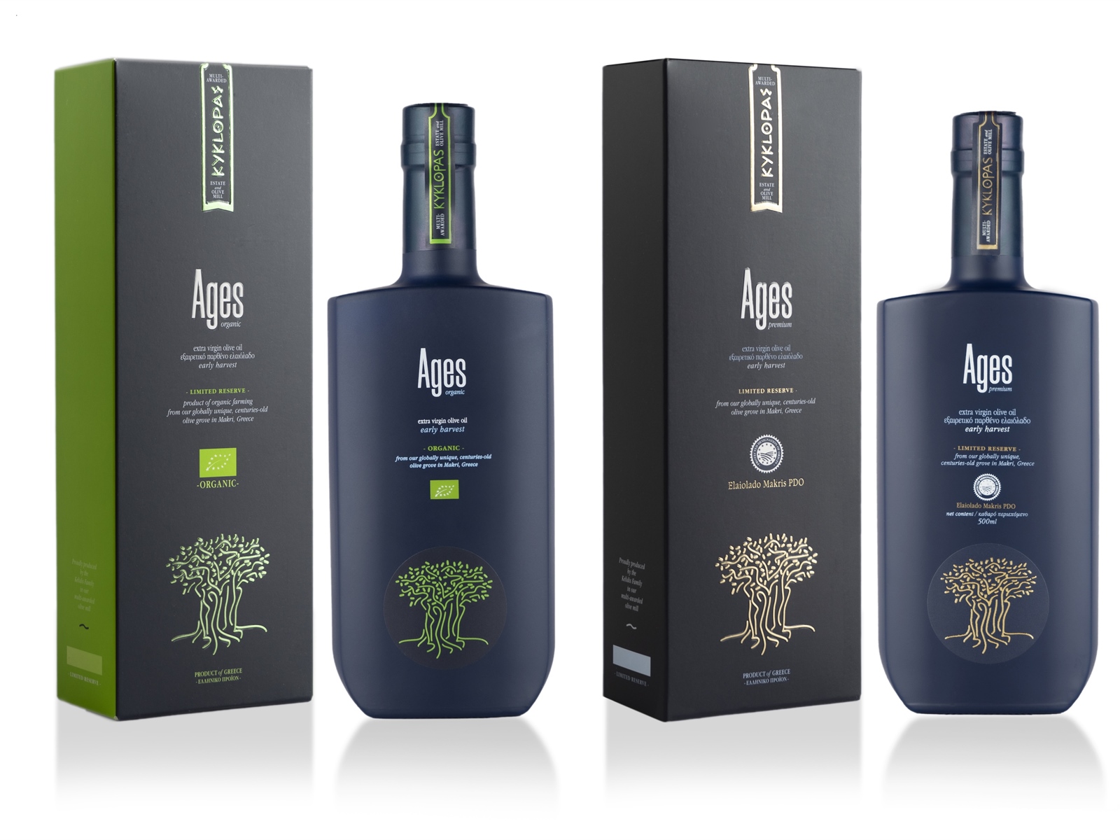 Ages-Ηigh phenolic extra virgin olive oil.